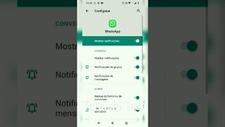 Desativar notificações do whatsapp #shorts