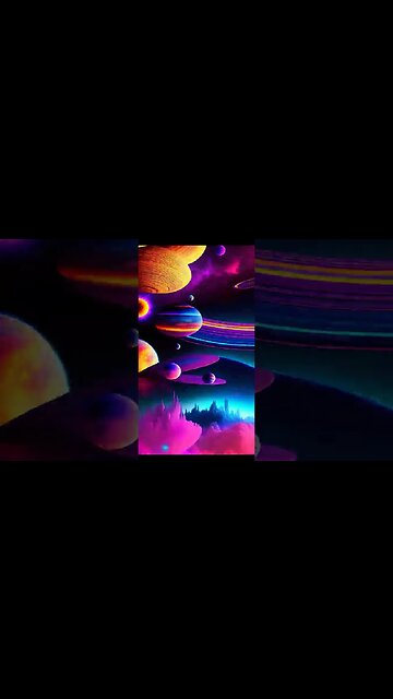 Trippy Animations Space!PT6🌟🌞🌘#shorts #space