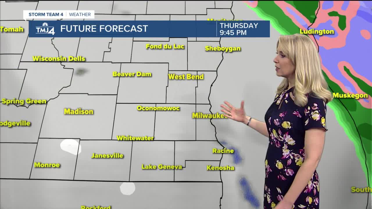 Possible sprinkles Wednesday night