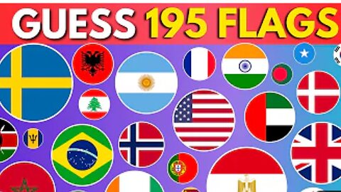 Guess ALL The Flags In The World | ULTIMATE FLAG QUIZ