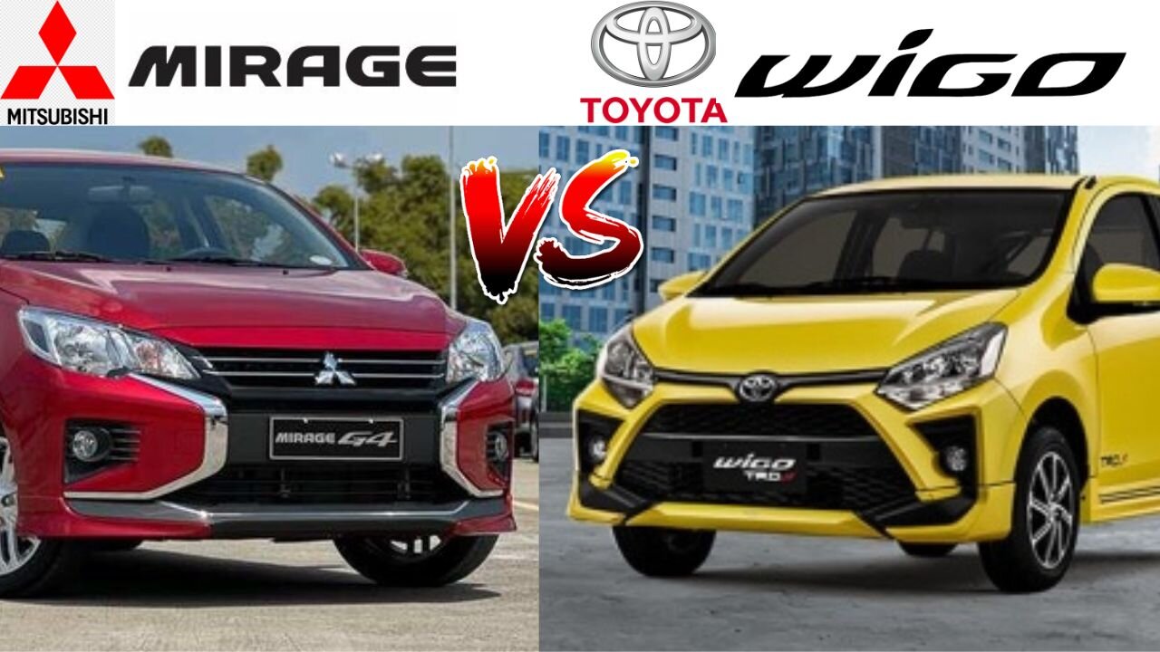 Mitsubishi Mirage 2022 Vs Toyota Wigo 2022 Specs Comparison