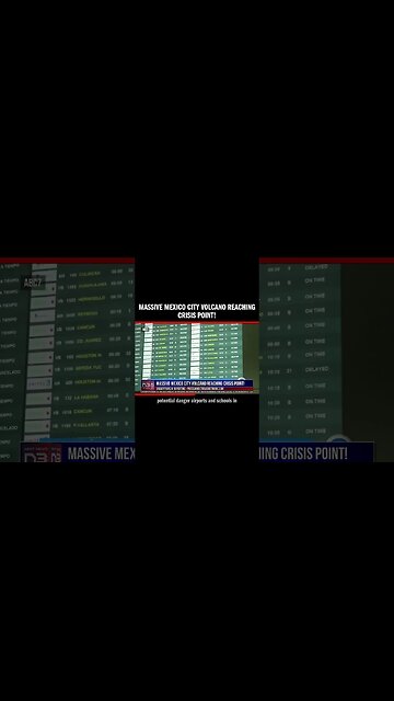 Massive Mexico City Volcano Reaching Crisis Point!