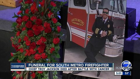 Memorial service, procession held for Friday for former assistant chief at South Metro Fire