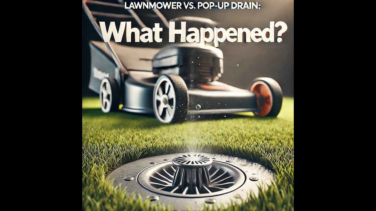 Lawnmower vs. Pop Up Drain: What Happened?