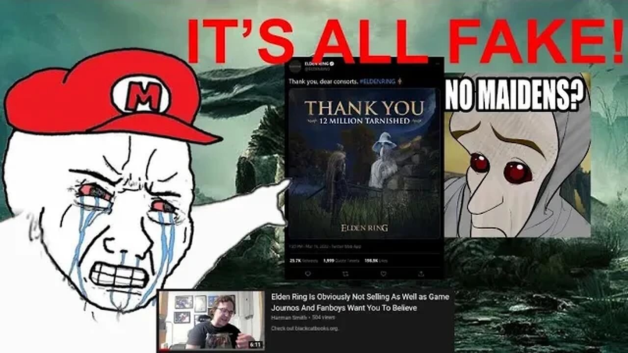Elden Ring sales are FAKE according to Salty Nintendo Fanboy Harman Smith