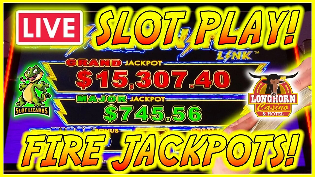 🔴 MORE LIVE SLOTS! 🔥 ON FIRE 🔥 FOR JACKPOTS AT LONGHORN CASINO