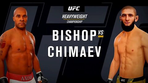 EA Sports UFC 4 Gameplay Khamzat Chimaev vs Andre Bishop