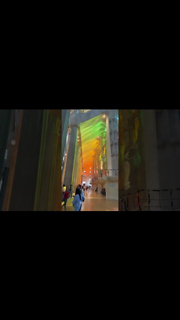 The Sagrada Familia Temple designed by Antoni Gaudi. Under construction for more than 135 years.