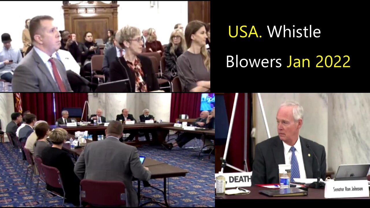 USA HEARINGS/WHISTLE BLOWERS TESTIMONY/Sen RON JOHNSON