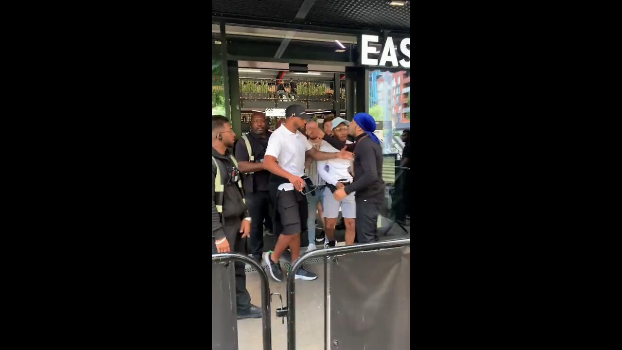 Julius Francis (who fought Mike Tyson) now working as security at BOXPARK Wembley