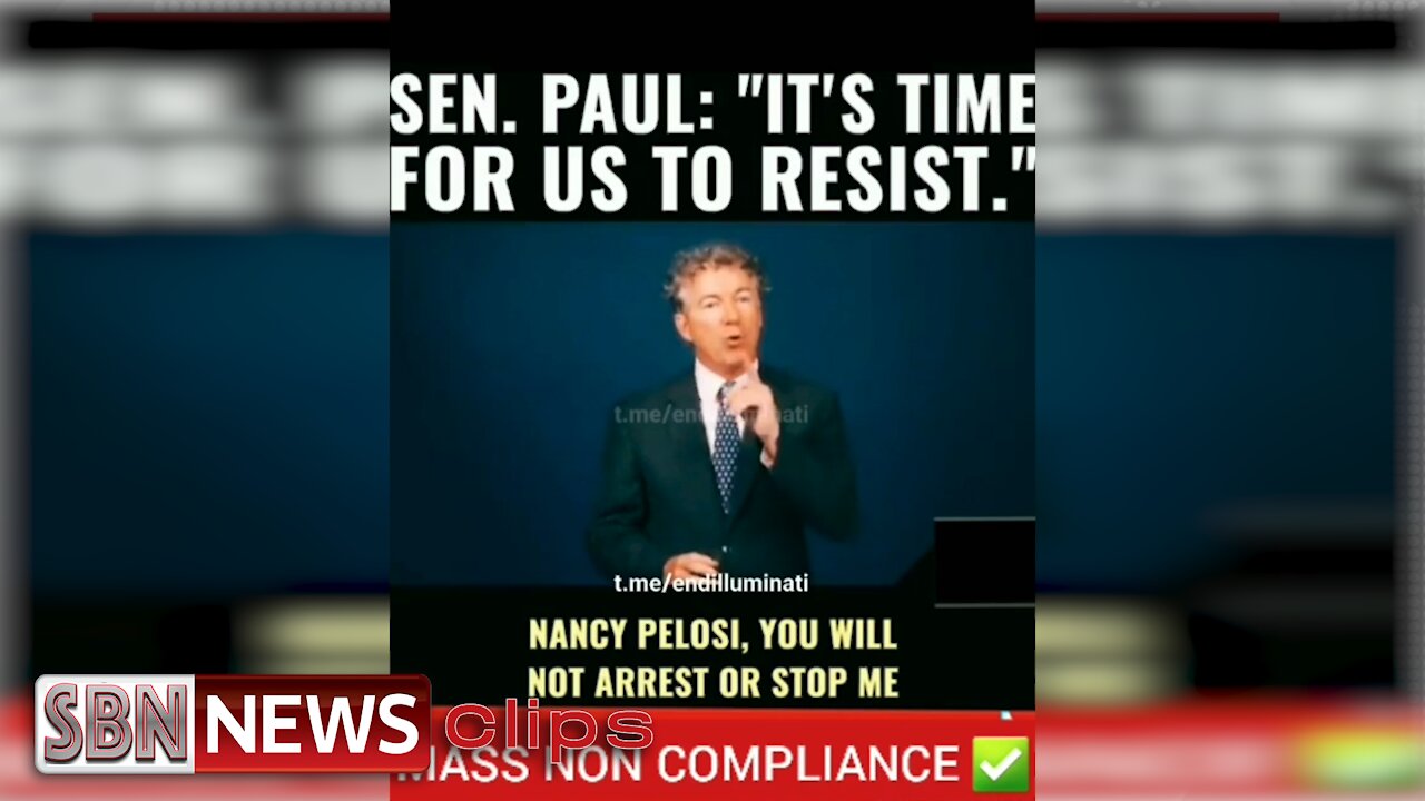 Sen. Paul - "It's Time for Us to Resist" - 4698