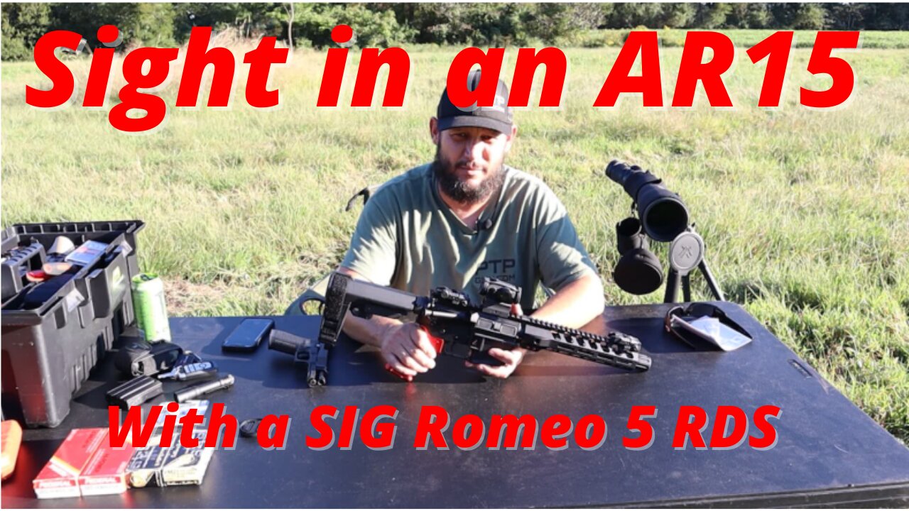 How to sight in a Sig Romeo 5 on an AR-15 Pistol