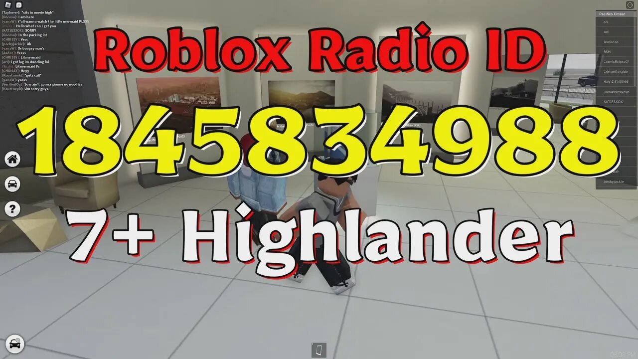 Highlander Roblox Radio Codes/IDs