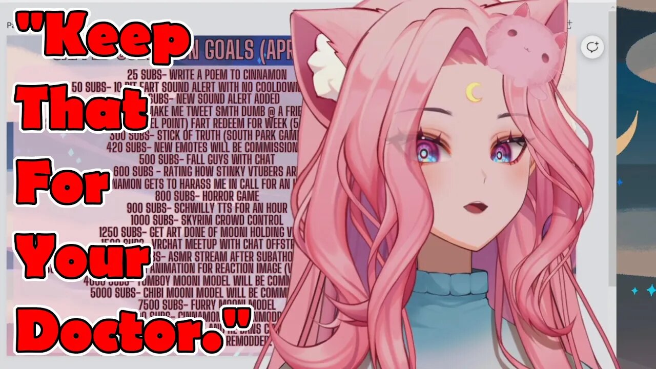 @MeowMoonified "Keep That For Your Doctor." #vtuber #clips