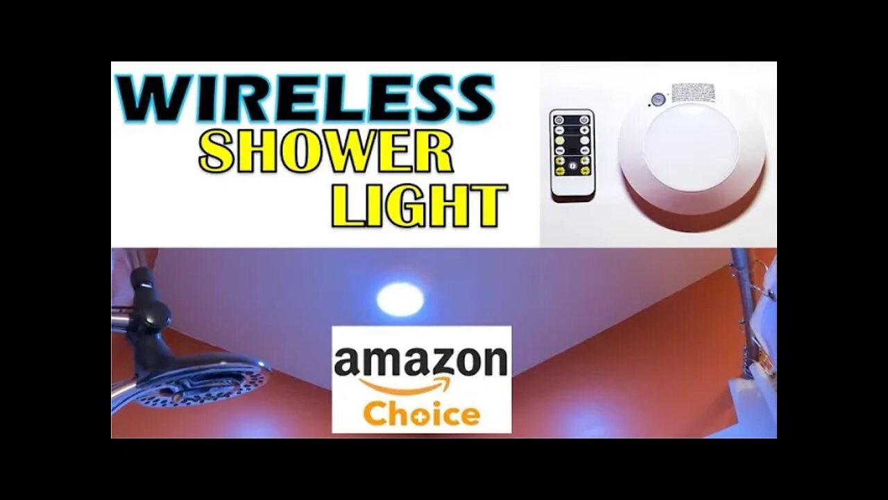 Wireless Bathroom Ceiling Light from AMAZON