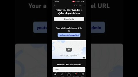 What is YouTube handle