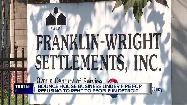 Bounce house company owner refusing to rent to Detroit organization