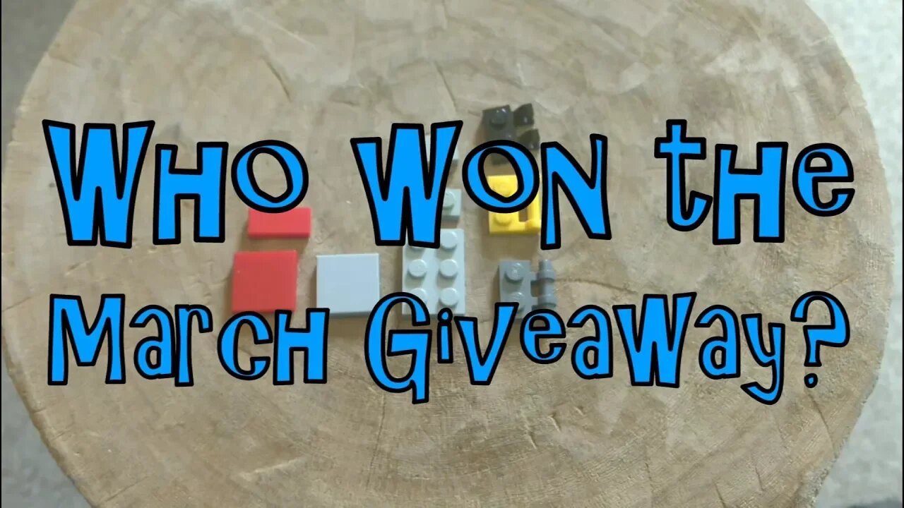 Who won the March giveaway? -- Gold Puffin Lego Animation