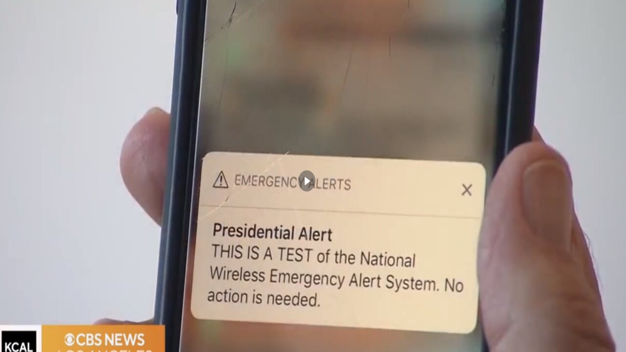 An emergency alert test will sound Oct. 4 on all U.S. cellphones, TVs and radios