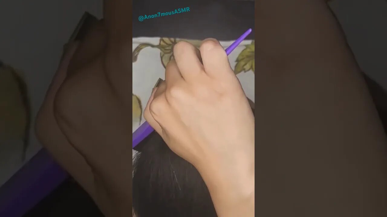 Slightly Aggressive Scalp Massage/Hairbrush 💆🏽♀️ ~ ASMR No Talking #asmr #asmrsounds #relaxing