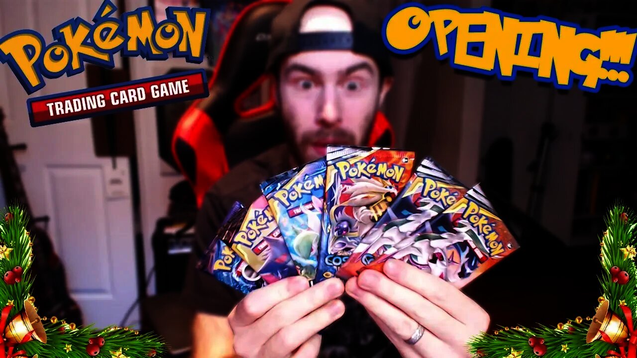 My Wife got me POKEMON CARDS for Christmas! (6 Variety Booster Pack Opening)