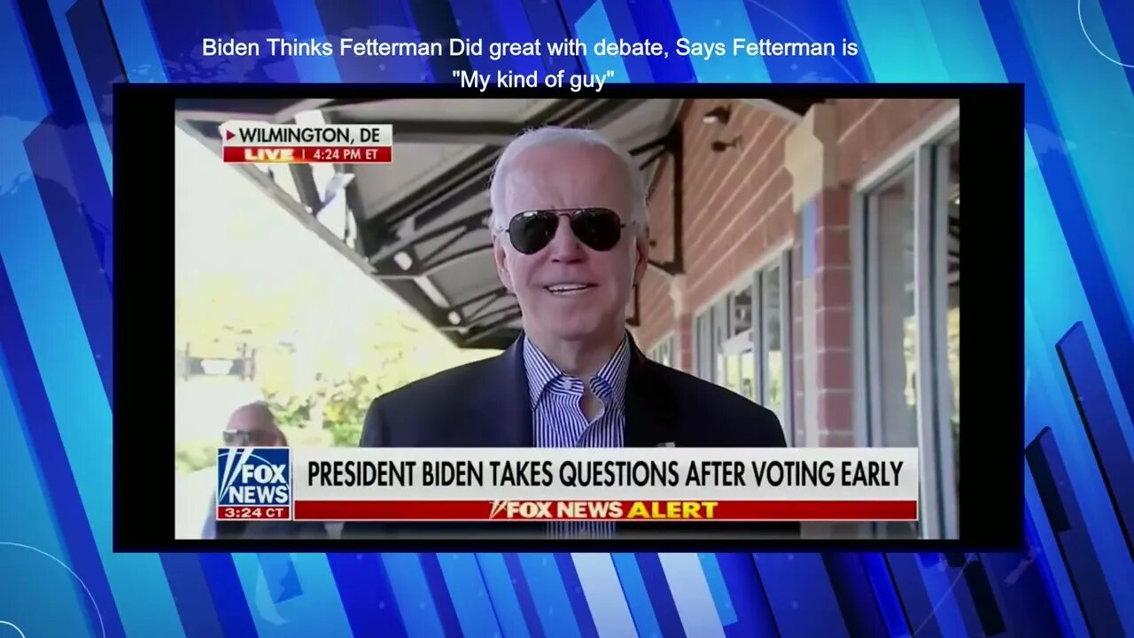 Biden States that Fetterman is His Kind of Guy