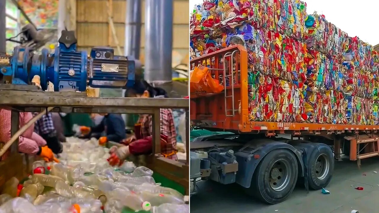 INSIDE THE PLASTIC RECYCLING FACTORY