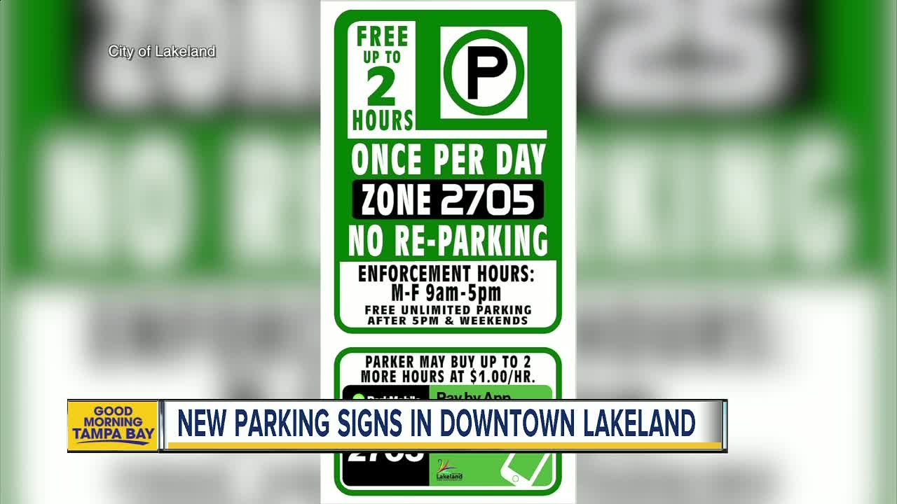 New parking signs coming to downtown Lakeland