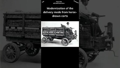 Pepsi Cola became the first company to introduce motorized vehicle delivery for soda based drinks