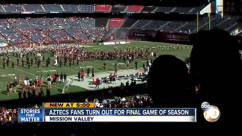 SDSU Aztecs fans turn out for final game of season