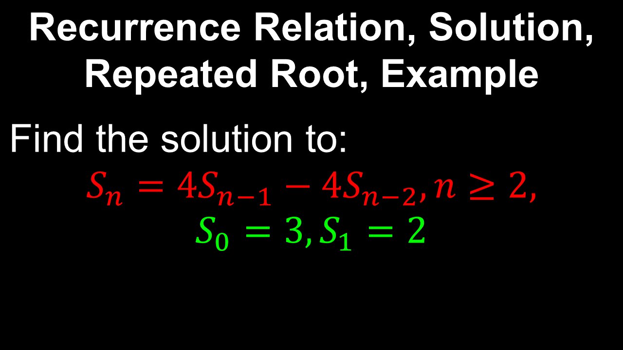 Fibonacci Recurrence Relation, Solution, Example - Discrete Mathematics