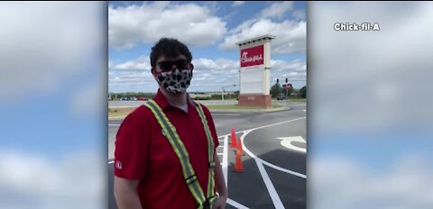 Chick-fil-A employee saves child