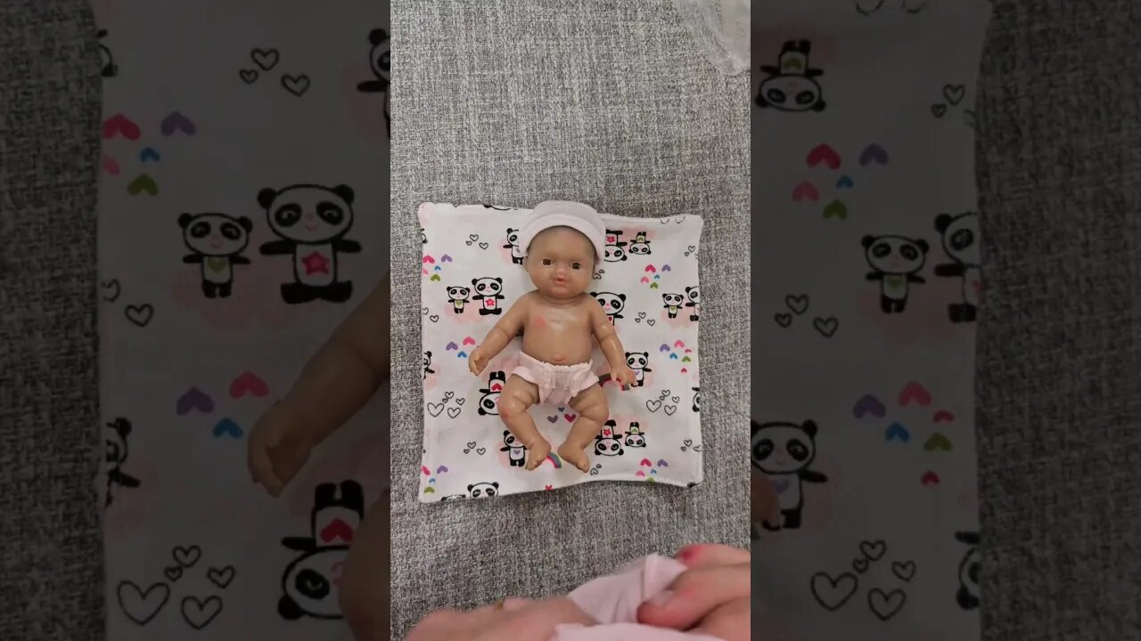 Changing Tiny Silicone Baby #shorts