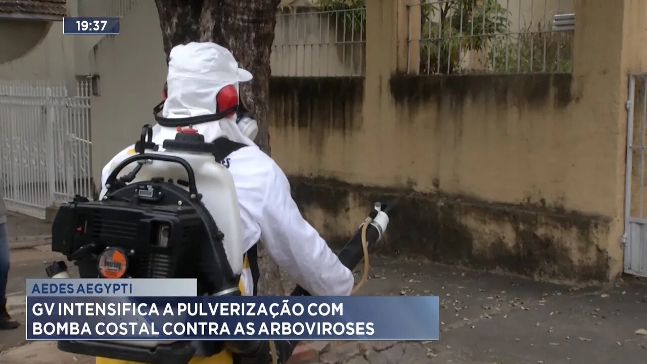 Aedes Aegypti: GV Intensifica a Pulverização com Bomba Costal contra as Arboviroses.