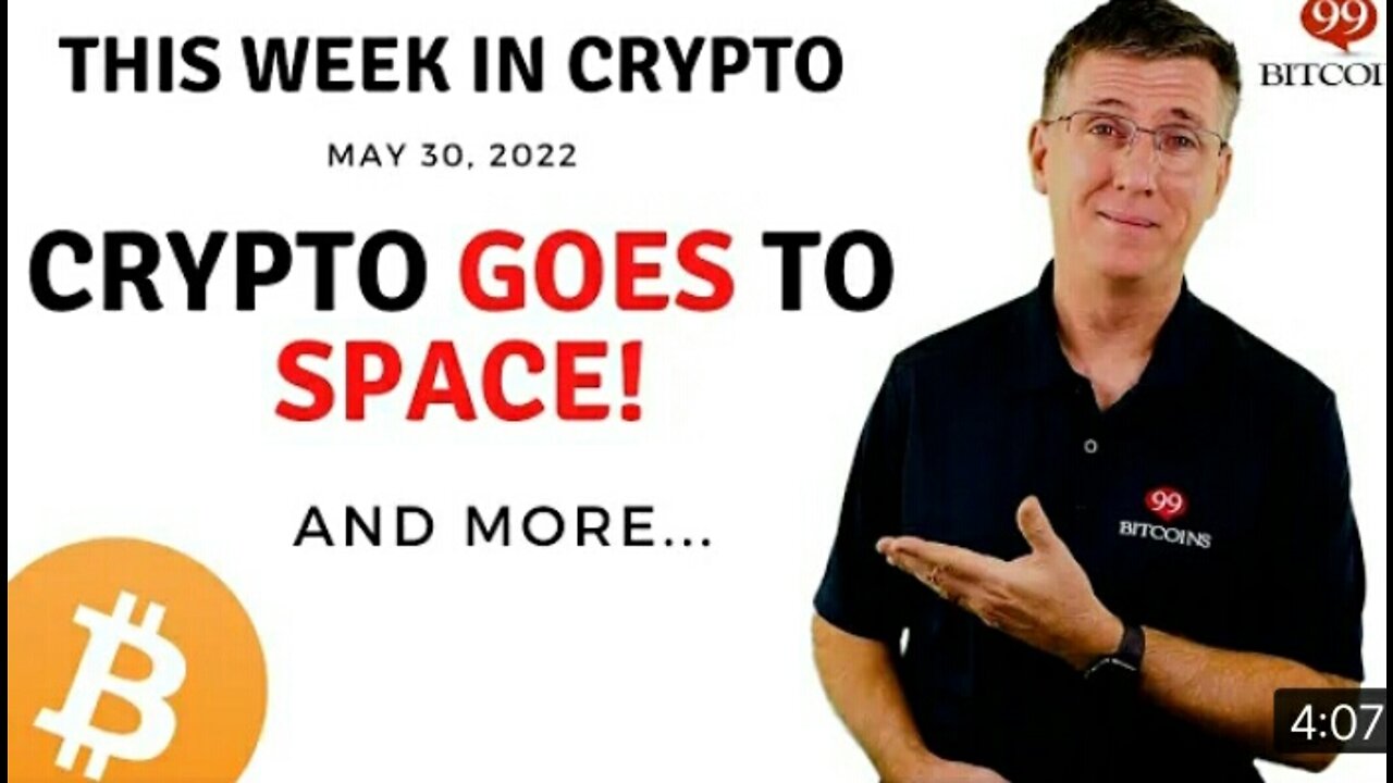 Crypto Goes to space! //this week in crypto