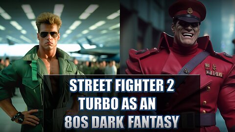Street Fighter 2 Turbo as an 80's Dark Fantasy #streetfighter2turbo #AI #Midjourney #80sDarkFantasy