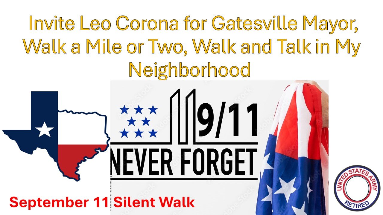 Freedom Silent Walk, in memory of all who we lost on 9-11