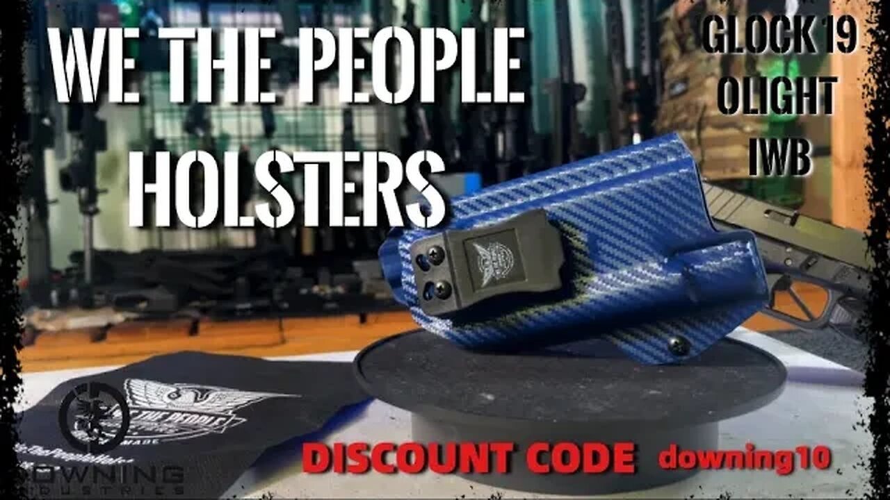 We The People Holsters - Olight/GLock19/IWB/Blue Carbon Fiber