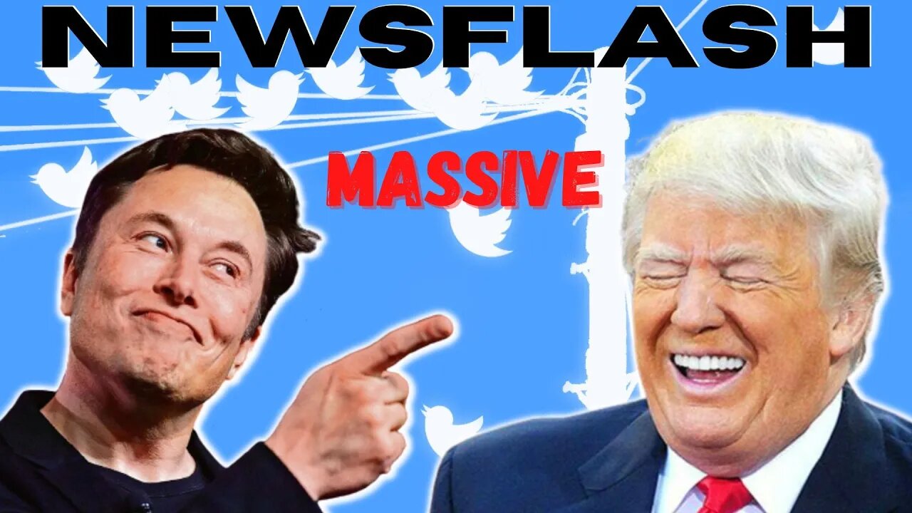 TRUMP'S GAMECHANGER! Elon Musk to Reinstate Trump's Twitter Account on Monday, Oct. 31 Says Rumors!