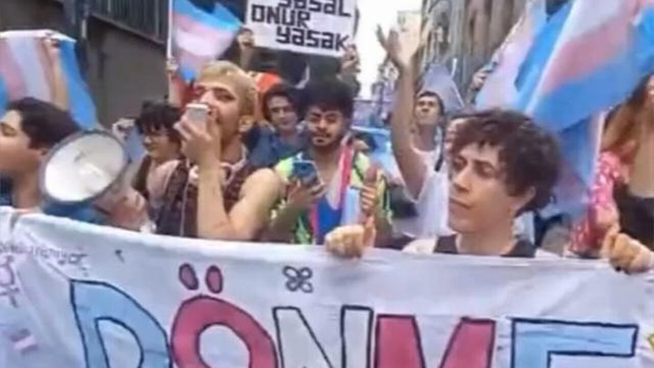 Istanbul LGBTQIA+ Pedophile Trans Pride Parade lasted less than five minutes! [2023]