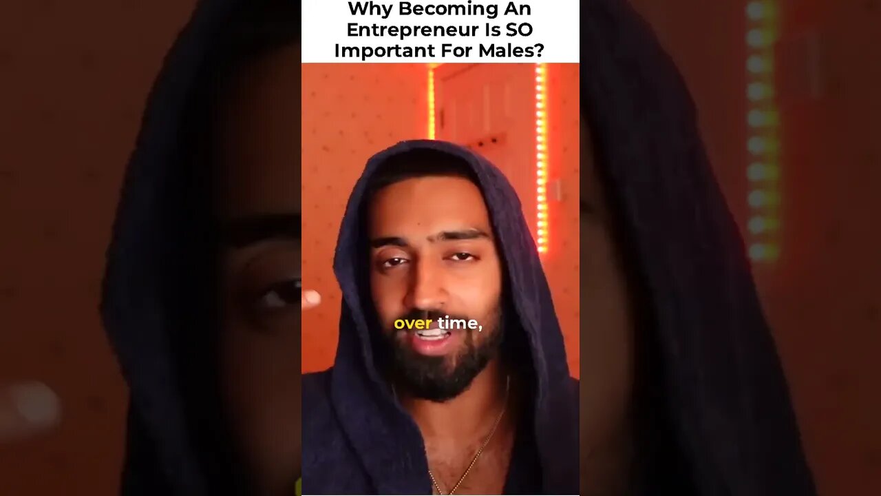 Why becoming an entrepreneur is so important for males