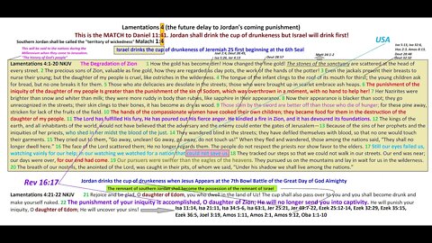 Lamentations 4 Israel and Jordan's punishment