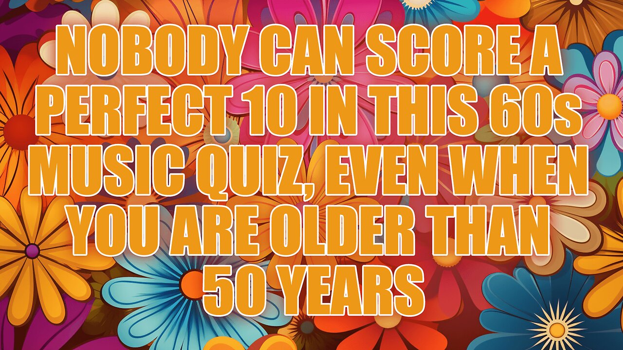 60's music quiz