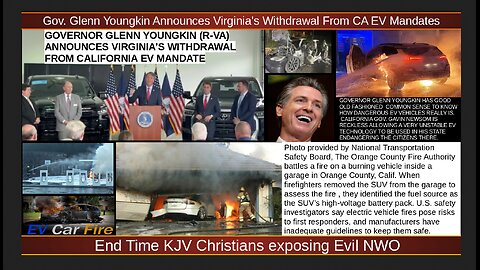Gov. Glenn Youngkin Announces Virginia's Withdrawal From CA EV Mandates