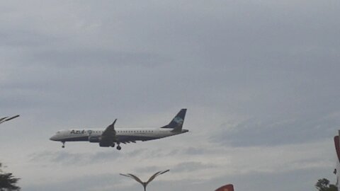 Embraer 195 PR-AKX coming from Tefé before to land in Manaus(07/14/2021)