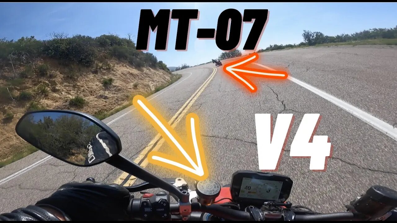 Ducati V4 CHASING Me Up The Mountain