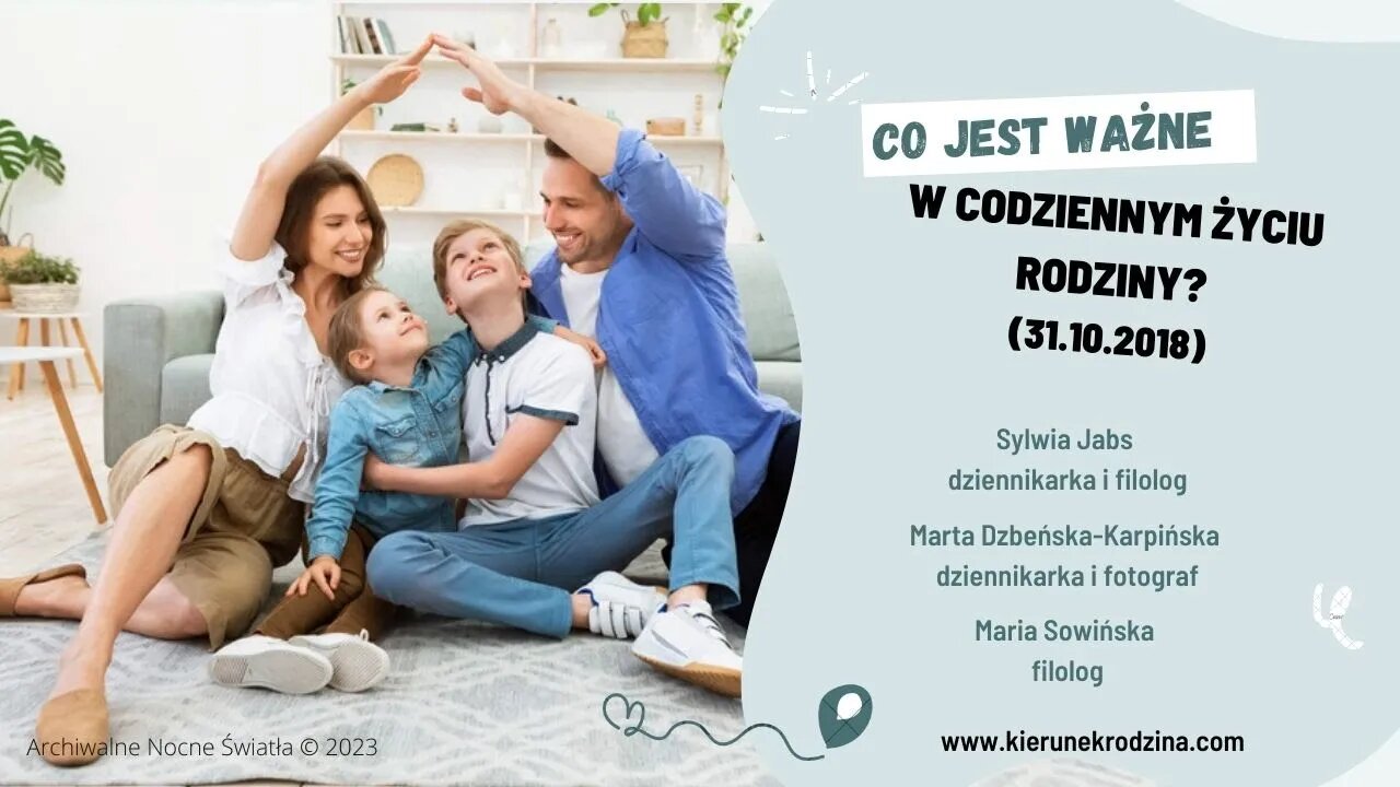 Co jest ważne w codziennym życiu rodziny? (31.10.2018)