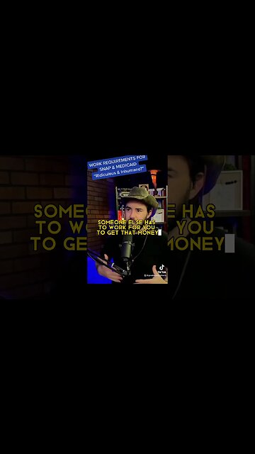 Work requirements for SNAP & Medicaid are ridiculous & inhumane?