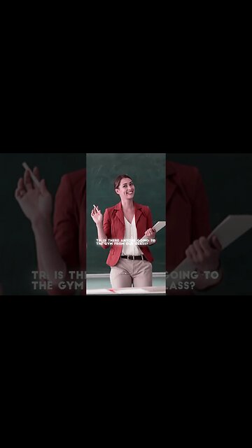 when the teacher asks who goes to the gym #aesthetics #bodybuilding