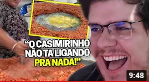 CASIMIRO REAGE A SEU COSPLAY INDIANO / REACT COMIDA INDIANA